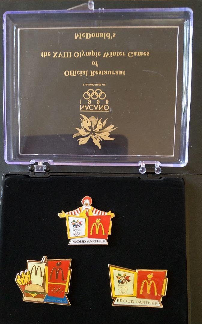 長野オリンピック　USAマクドナルドVIPピンバッジのセット Amazon | 長野オリンピック マクドナルド ピンバッジ ホビーグッズ
